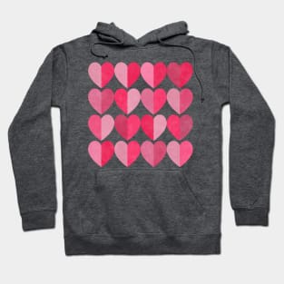 Shades of Love Pink Hearts Hoodie